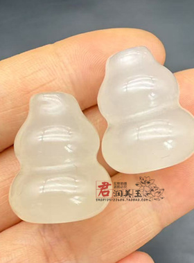 玛瑙通孔葫芦吊坠项链配件diy