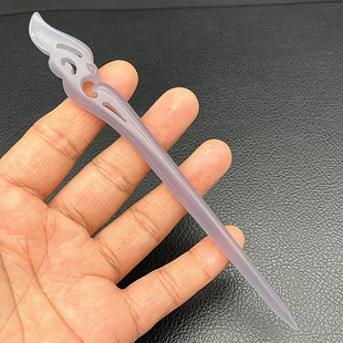 琉璃凤头发簪发钗烟紫色凤鸣簪子古风汉服影视短剧拍摄发饰头饰品