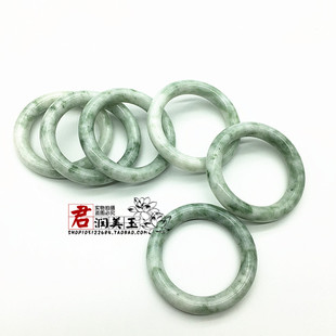 飘花小圆环玉吊坠DIY手工配饰配件贵州翠圆圈玉佩小玉环袈裟环