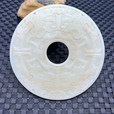 玻璃双面雕刻摆件小饰品