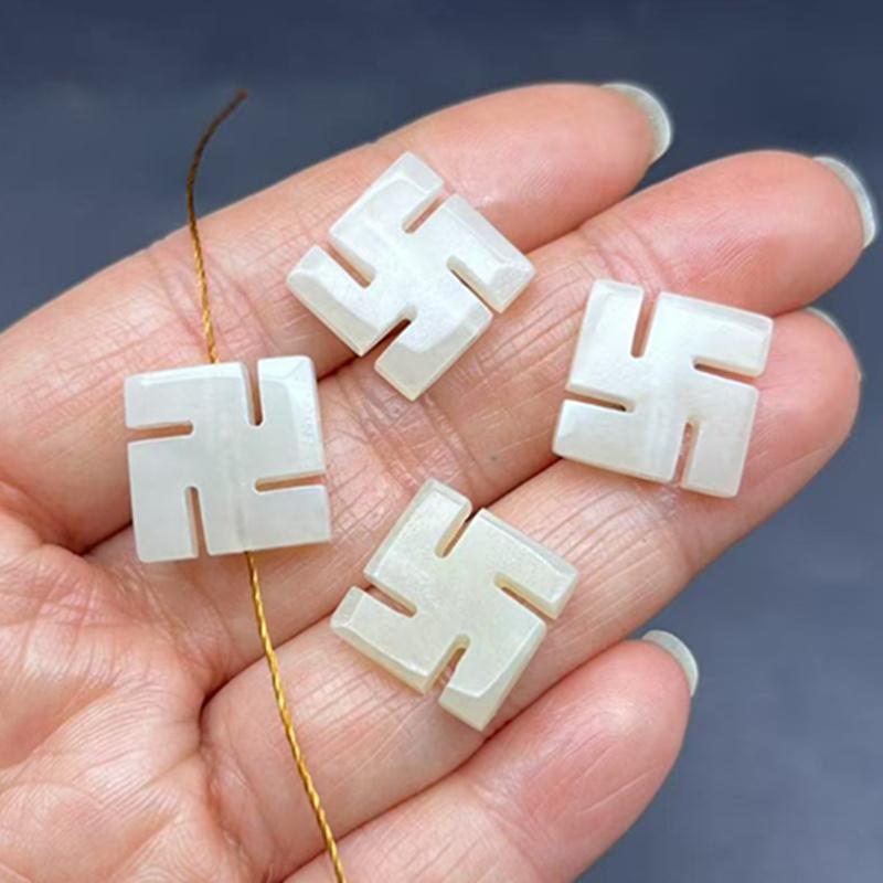 万字通孔挂件小滴留DIY项链配饰