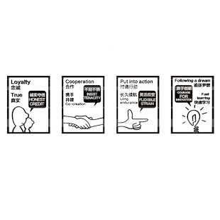 励志墙贴办公室会议室布置装饰企业文化墙墙贴纸3d立体亚克力装饰