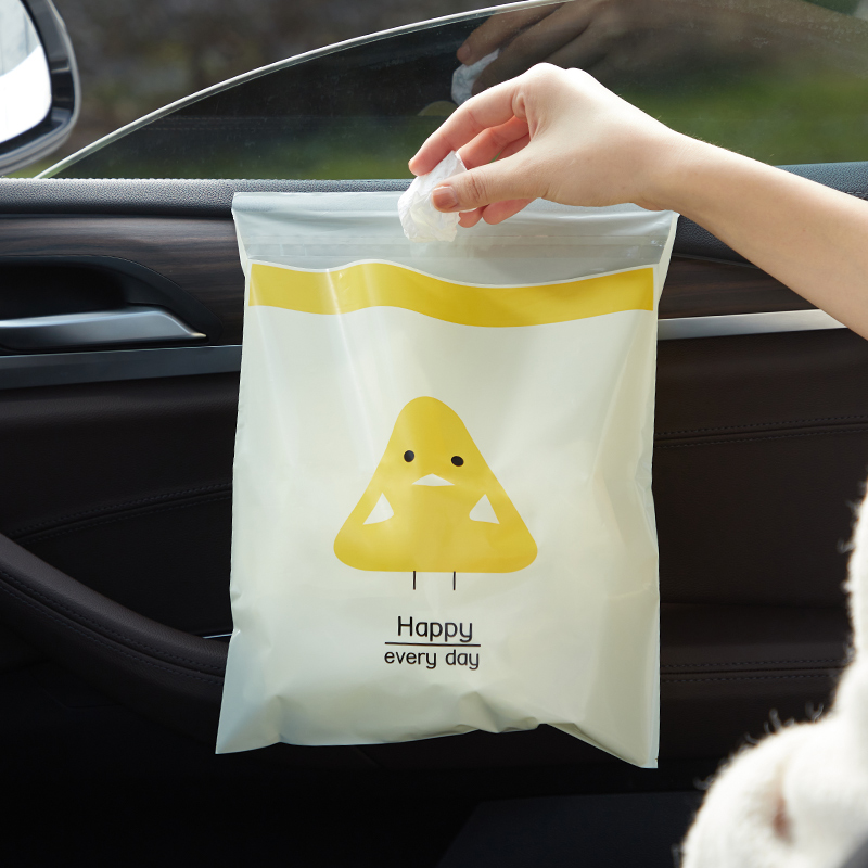 车载垃圾袋加厚粘贴式汽车车内迷你小号桌面垃圾桶便携清洁塑料袋