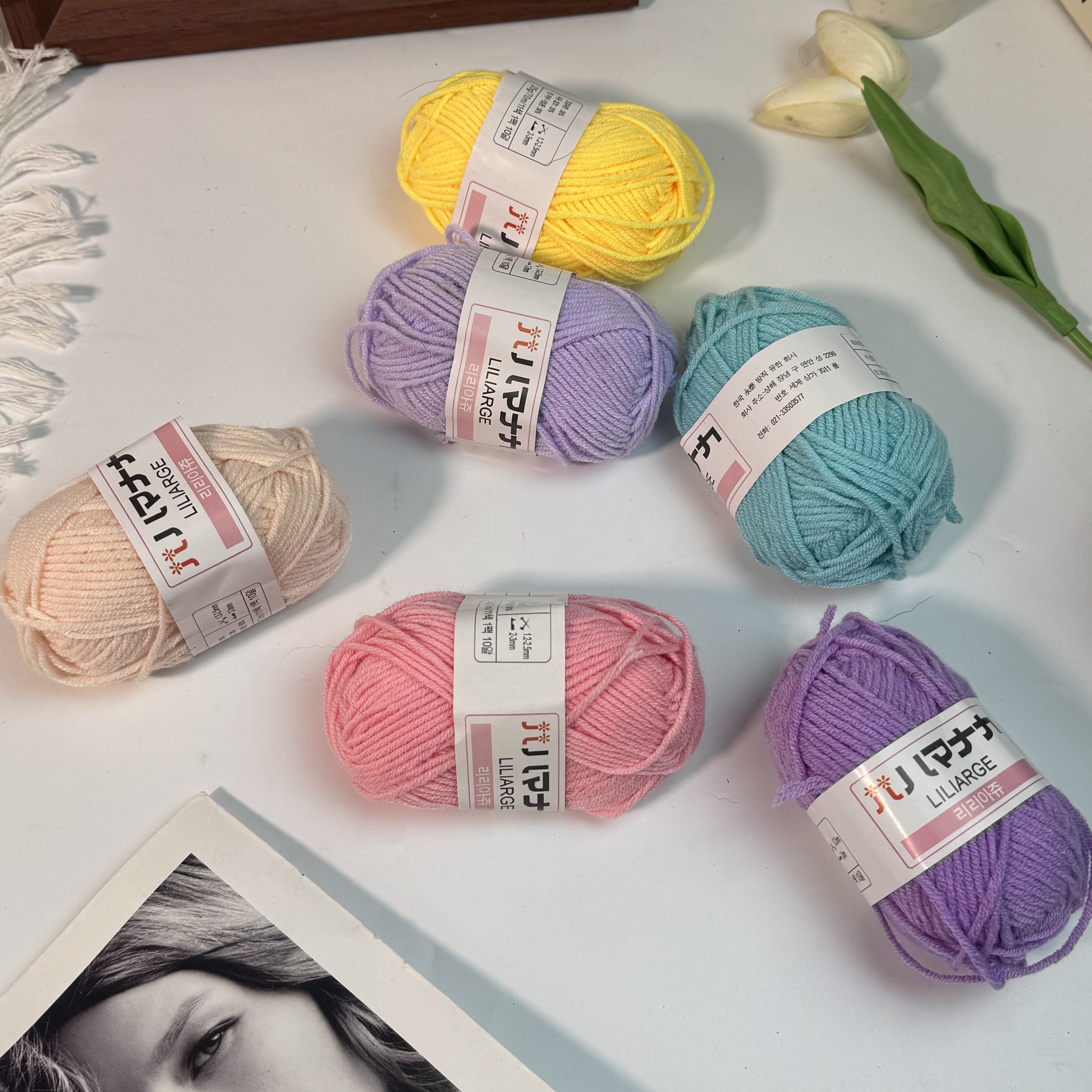 4股手工diy编织送男友女自织围巾毛线粗线球情人棉牛奶棉线小团