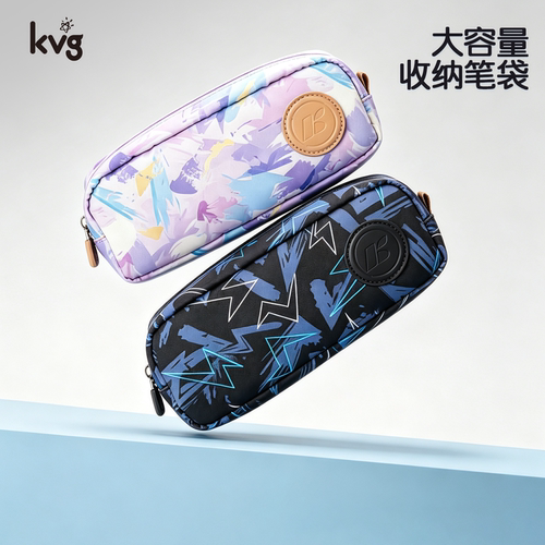 KVG-AIR笔袋小学生流行男孩女童新款笔袋帆布简约耐用高颜值笔盒
