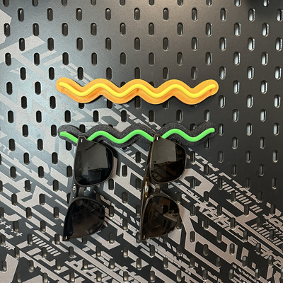 宜家SKADIS 斯考迪斯 宜家洞洞板配件 水波纹创意太阳眼镜支架