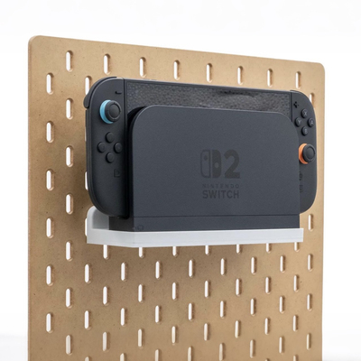 switch2代游戏机支架宜家洞洞板配件电竞置物架skadis圆孔洞洞板