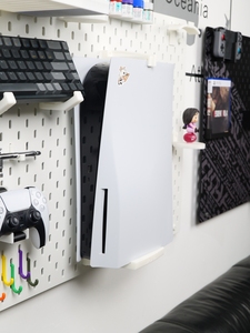 适用宜家SKADIS斯考迪斯宜家洞洞板配件PS5主机支架可选机器朝向