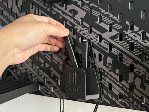 适用宜家SKADIS斯考迪斯宜家洞洞板配件switch手柄握把和手绳收纳