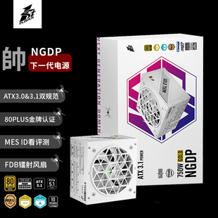 首席玩家NGDP金牌750W全模组白色ATX3.1台式 机箱电脑电源5070TI
