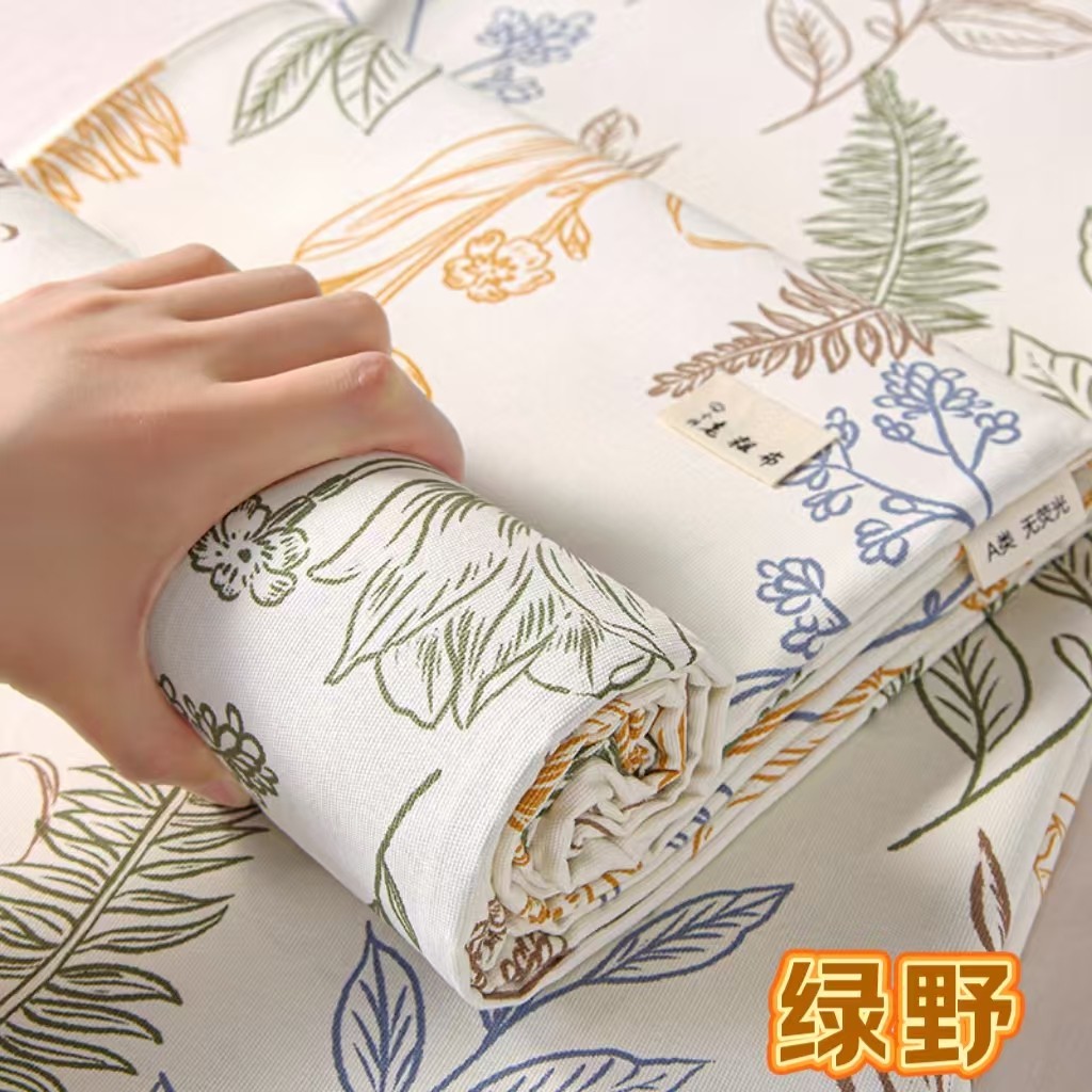 100%全棉老粗布床笠可定制床套纯棉加厚床罩床笠套全包布单件