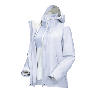 骆驼幻影黑冲锋衣男女三合一羽绒服秋外套户外进藏防风防水登山服