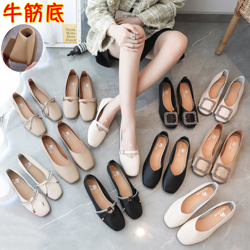 小皮鞋平底2025秋季新款舒适