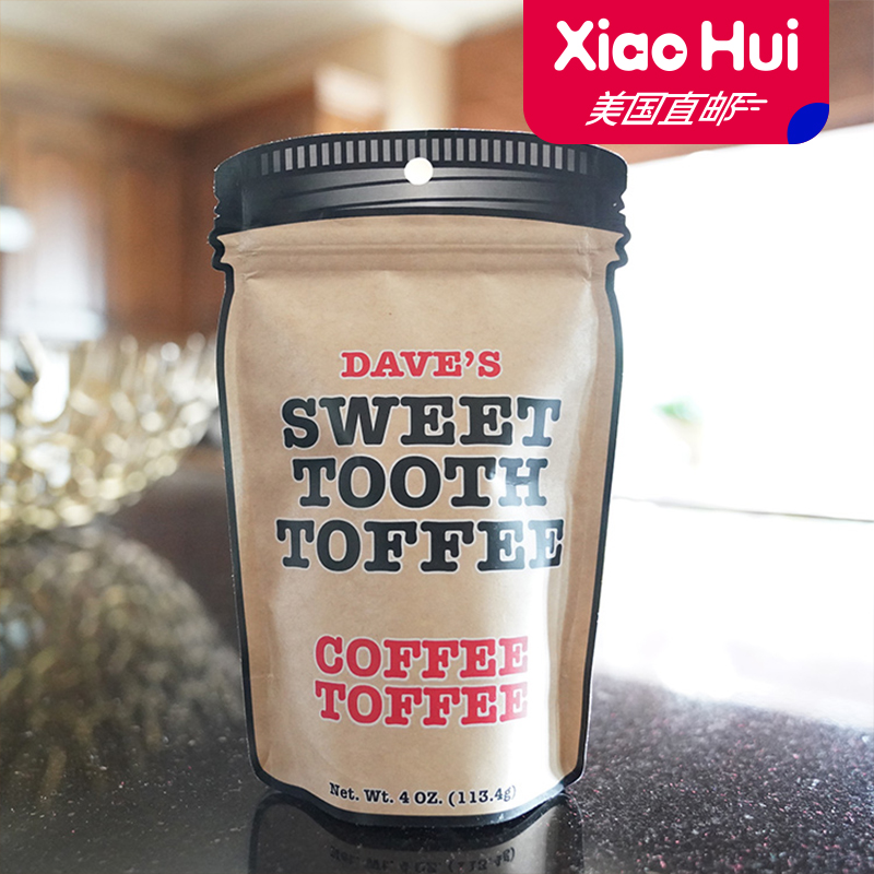 两袋包邮!美国纯手工制Dave's Sweet Tooth太妃咖啡巧克力 113g