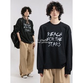 一衬YICHEN 卫衣宽松打底衫 秋冬舒适字母印花T长袖 t恤基础薄款