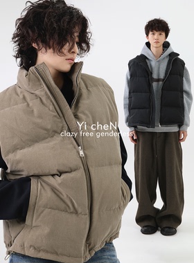 一衬YCIHEN  秋冬立领羽绒马甲男女叠穿内搭外穿轻盈加厚保暖外套