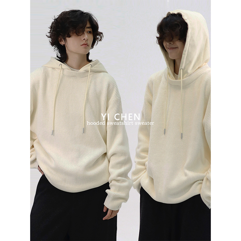 一衬YICHEN卫衣款针织毛衣