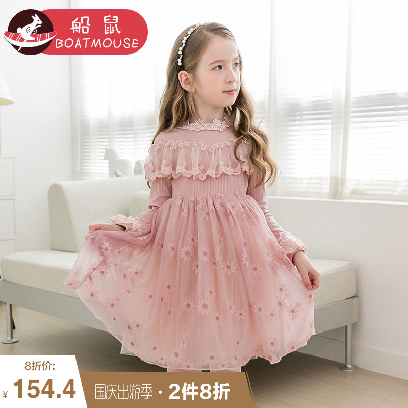 10月20日最新优惠船鼠女童连衣裙秋装2019儿童裙子