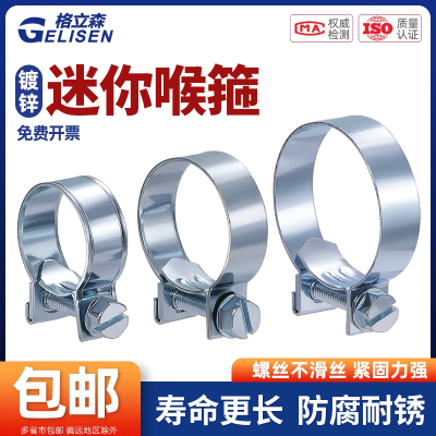 镀锌迷你卡箍强力小喉箍油管管夹
