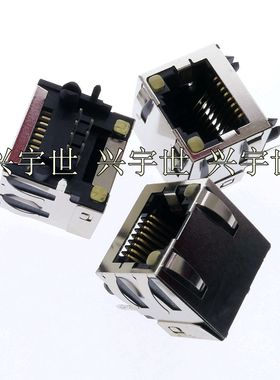 43860-0010 438600010 molex卧式 1.02mm 8P RJ45 网口模块插件