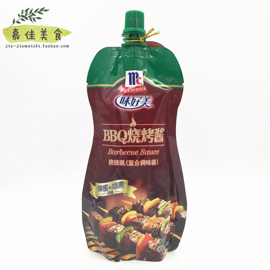 满5袋包邮 味好美bbq烧烤酱挤挤装230g复合型调味料 蜂蜜烟熏风味