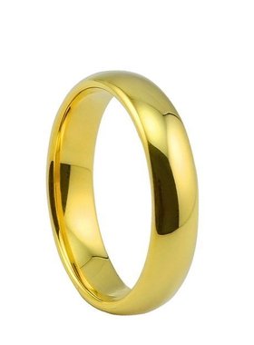 情侣光面指环纯银仿真黄金