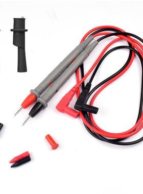 1000V 10A 灰色双色万用表笔 2mm 鳄鱼夹 测试引线探头电缆 表棒