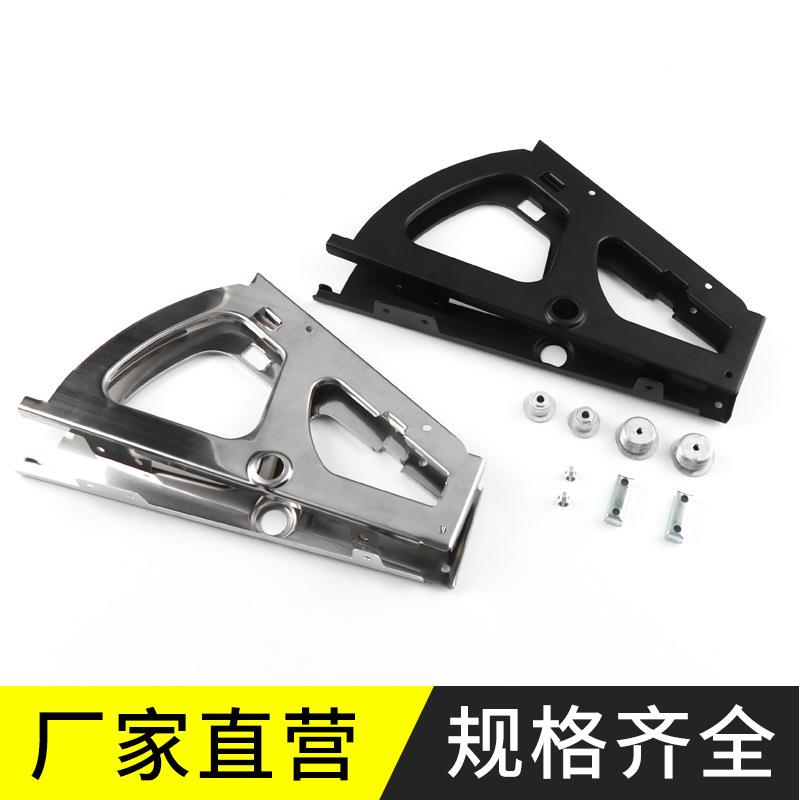 不锈钢翻斗鞋柜配件下翻反斗式旋转鞋架隔板翻转单层双层翻板五金