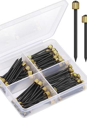 90pcs黑色铜头钉三规格盒装穿心相框铜头钉圆头钉黑色木墙钉子