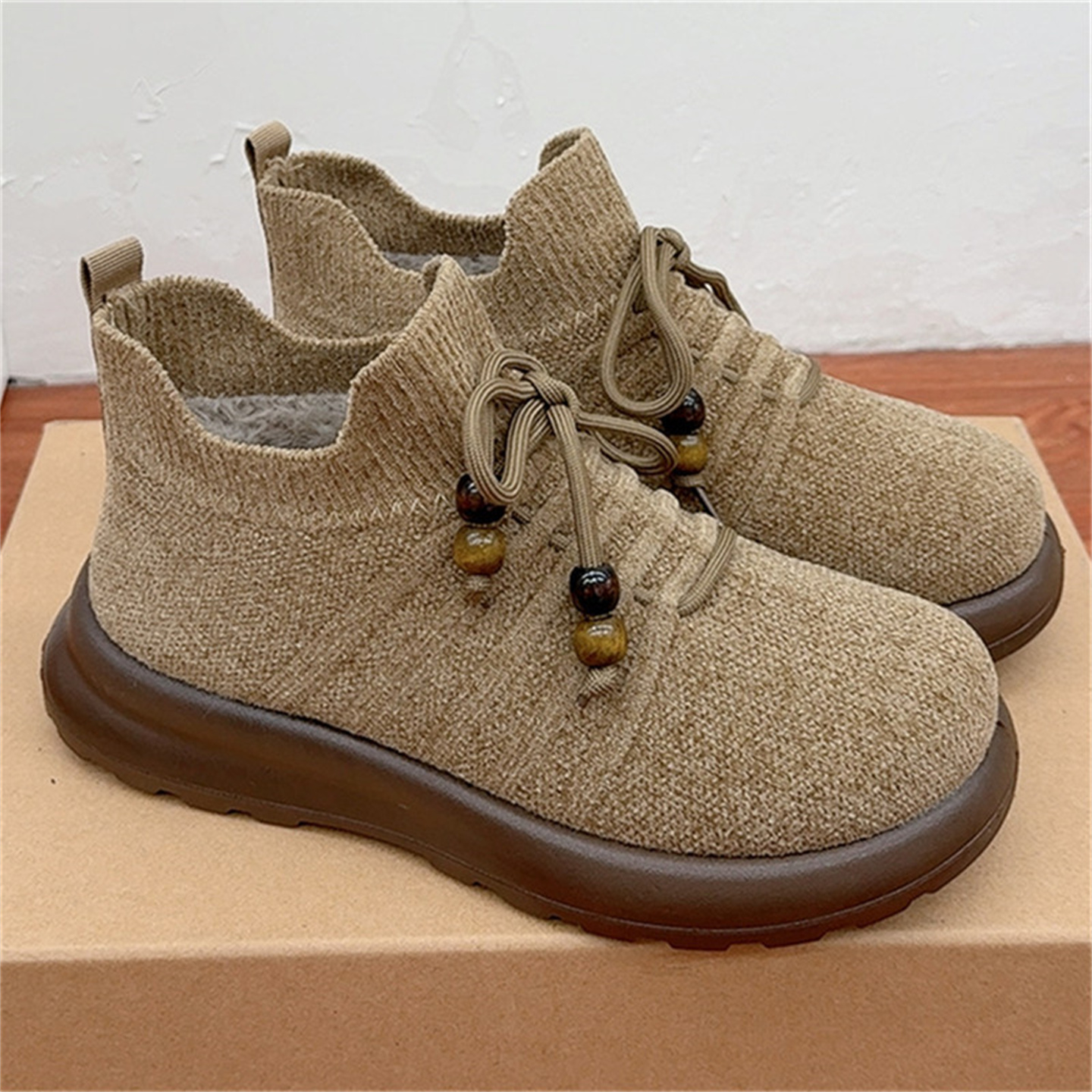 京睿冬季新款女士加绒加厚女棉鞋