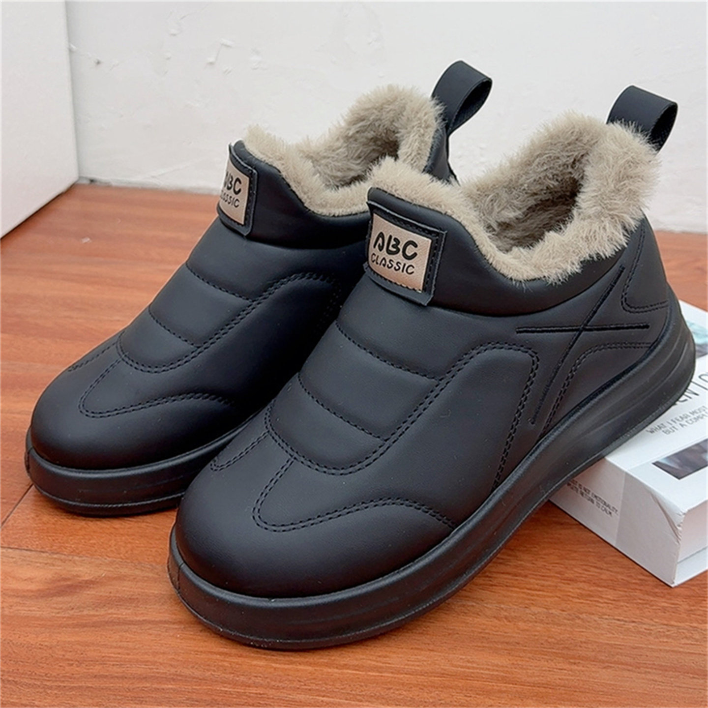 老北京新款女棉鞋百搭休闲防水低帮棉靴冬季厚底加绒加厚女棉鞋,女鞋,棉鞋,淘宝优惠券,粉丝福利购,淘宝优惠卷