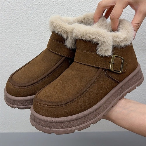 软底休闲百搭时尚防寒妈妈棉鞋