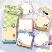 100张Totolo Cafe高颜值便签纸可爱风无粘性便利贴手帐备忘素材本