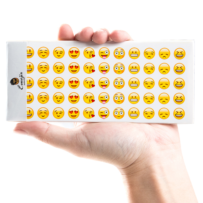 Emoji表情贴纸iPhone微信QQ手帐相册diy贴画日记装饰可爱笑哭脸-封面