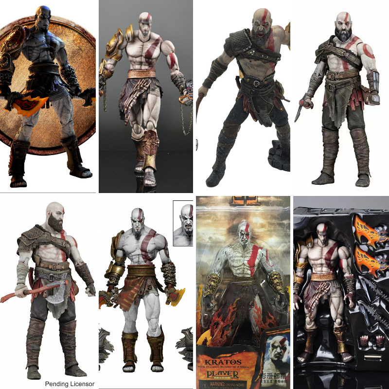 电影版 neca 战神4ps4游戏ps5 奎托斯父子模型奎爷手办 阿特柔斯