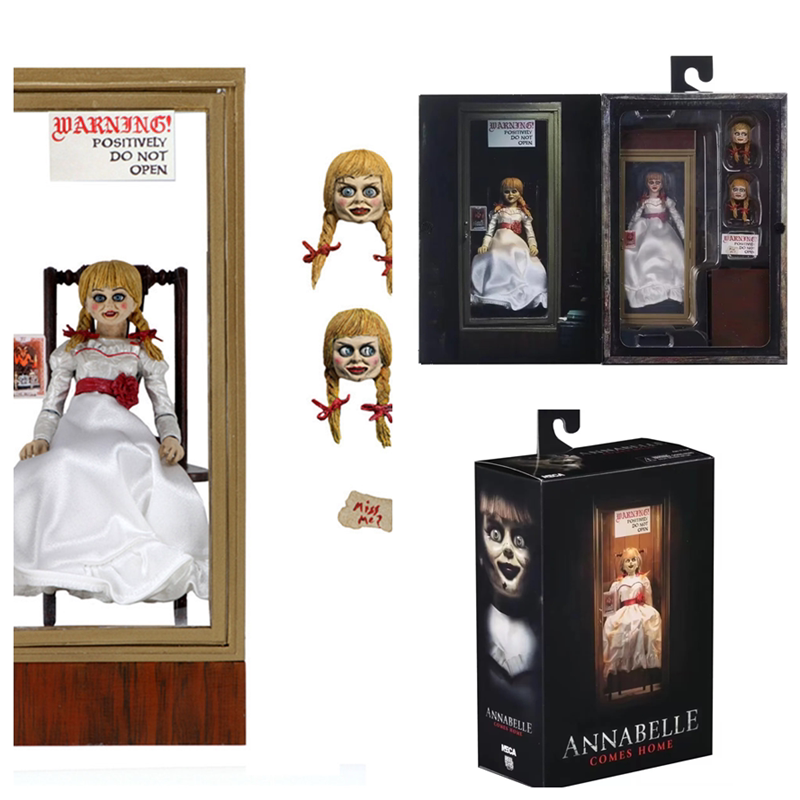 恐怖电影系列 安娜贝尔娃娃 真衣服 关节可动 模型 摆件 盒装手办