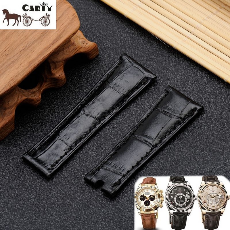 牛皮迪通拿20mm手表配件