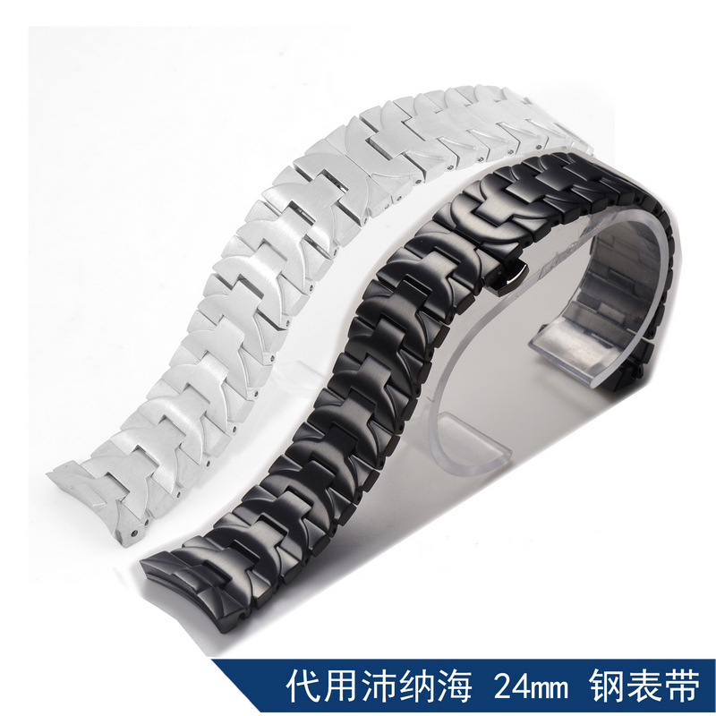 carty钢表带代用沛纳海  胖大海 手表钢带 24mm 男 钢