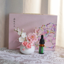 陶瓷花瓶手工花加梅花枝套组摆件茶台客厅装 饰送礼礼盒 饰花香薰装