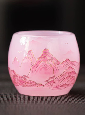 冰种琉璃千里江山如画泡茶壶三才盖碗主人杯中式功夫茶具轻奢送礼