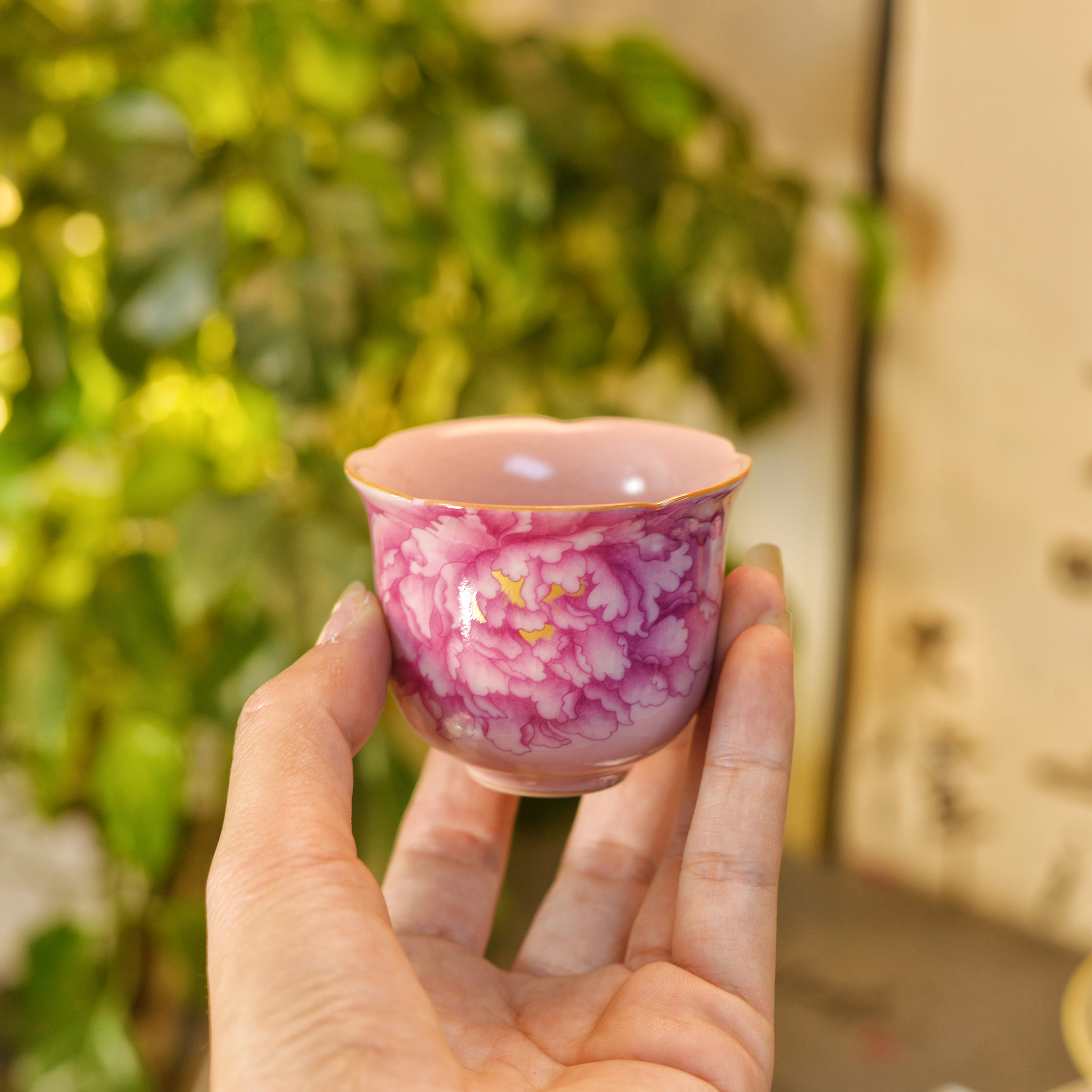 陶瓷茶杯主人杯粉汝品茗杯龙蛋杯