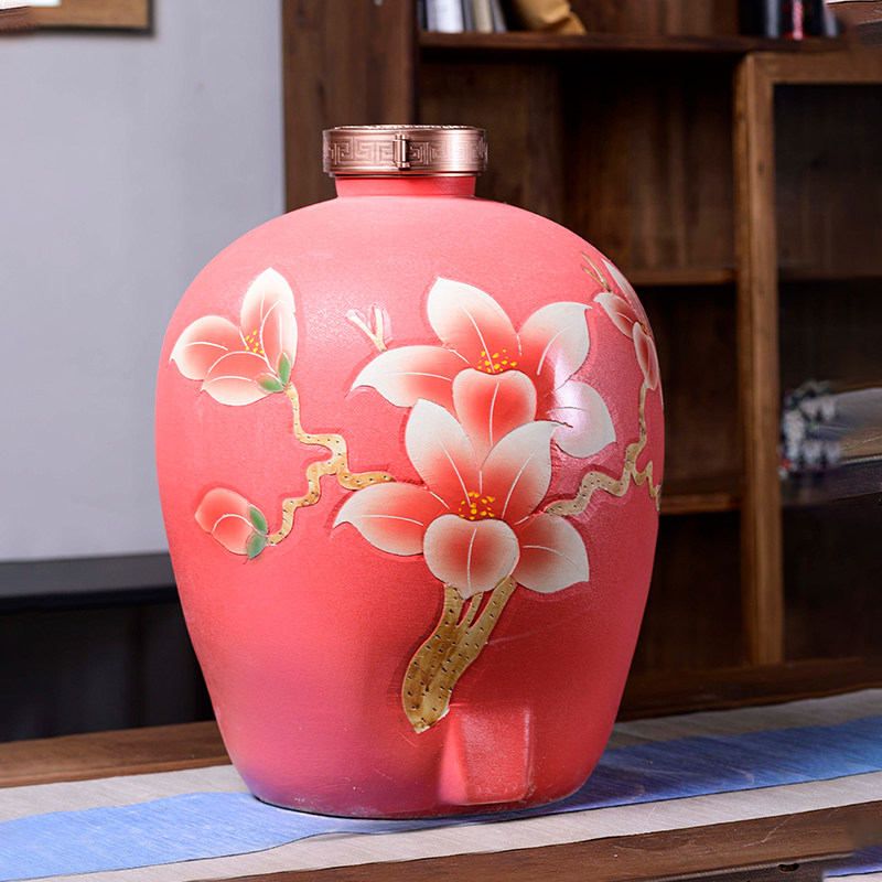 景德镇陶瓷泡酒坛子酿酒缸10斤20斤30斤50斤仿古酒瓶家用密封酒壶在类目 餐饮具, 酒壶/酒杯/酒具, 家用酒壶中 - 来自Buy2taobao.com提供专业的淘宝代购服务