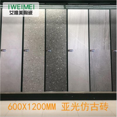 600*1200灰色地砖客厅工业风厨房佛山瓷砖防滑tiles