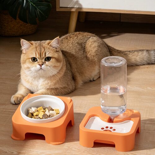 烁坭猫狗碗/慢食碗陶瓷猫碗食
