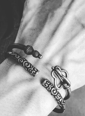 唐僧禅杖手镯西游记黑神话四大兵器九锡禅杖金属个性复古手环