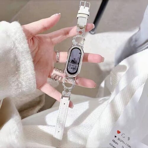 适用小米手环10/9凯蒂猫闪钻表带