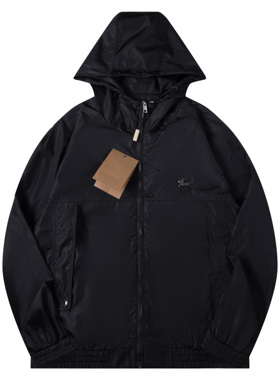 2026SS春夏新款纯色连帽设计夹克外套男女同款薄款冲锋衣上衣