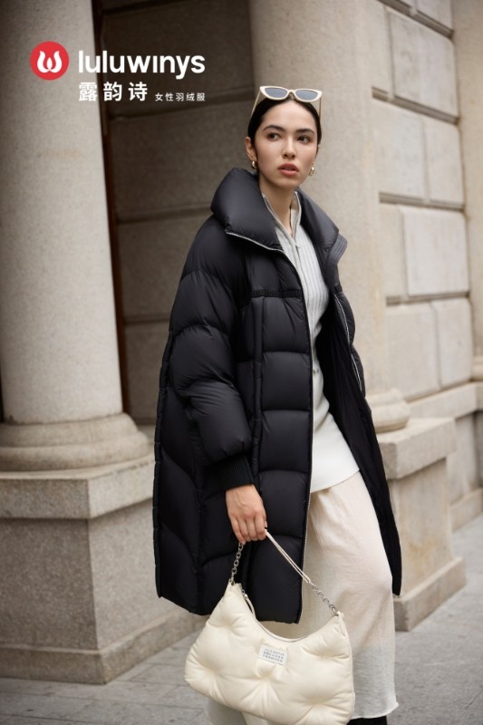 露韵诗2025冬季H型廓形羽绒服女268576专柜正品