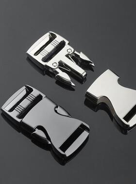 厂家直销2.5cm金属插扣锌合金银色卡扣箱包配件黑色锁扣背包卡子