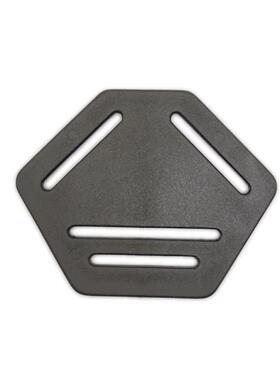 直销雨裤调节扣四孔背带扣塑胶三角扣 1寸背带分叉扣黑色尼水裤扣